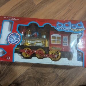 Steam Train Toy - Red and Gold
